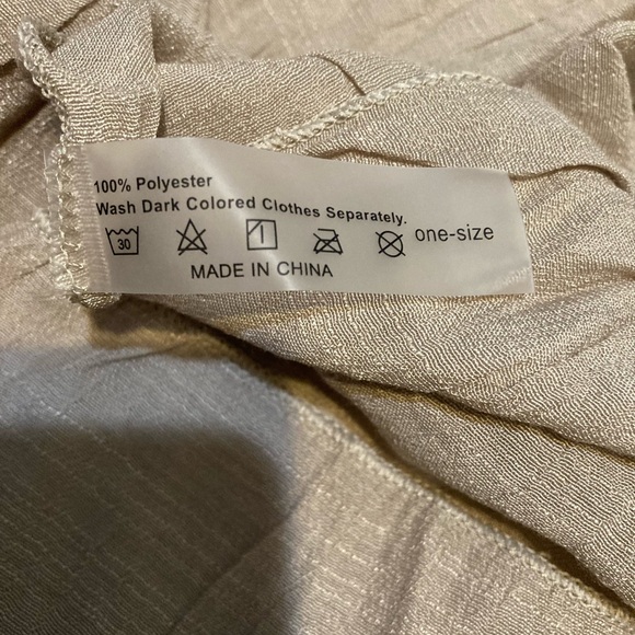 NWT DOSE khaki semi sheer swim cover-up one size 4–12 - Picture 8 of 12